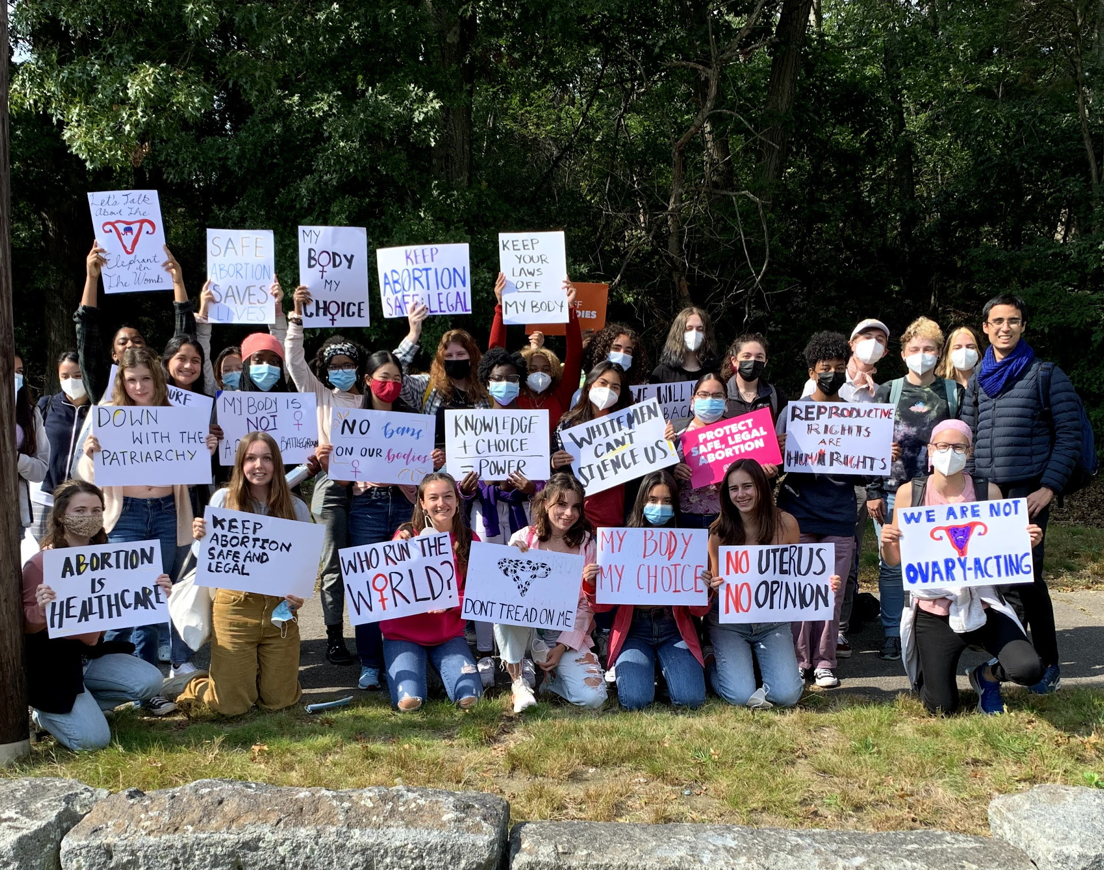 Students Rally for Abortion Rights in Boston Women’s March