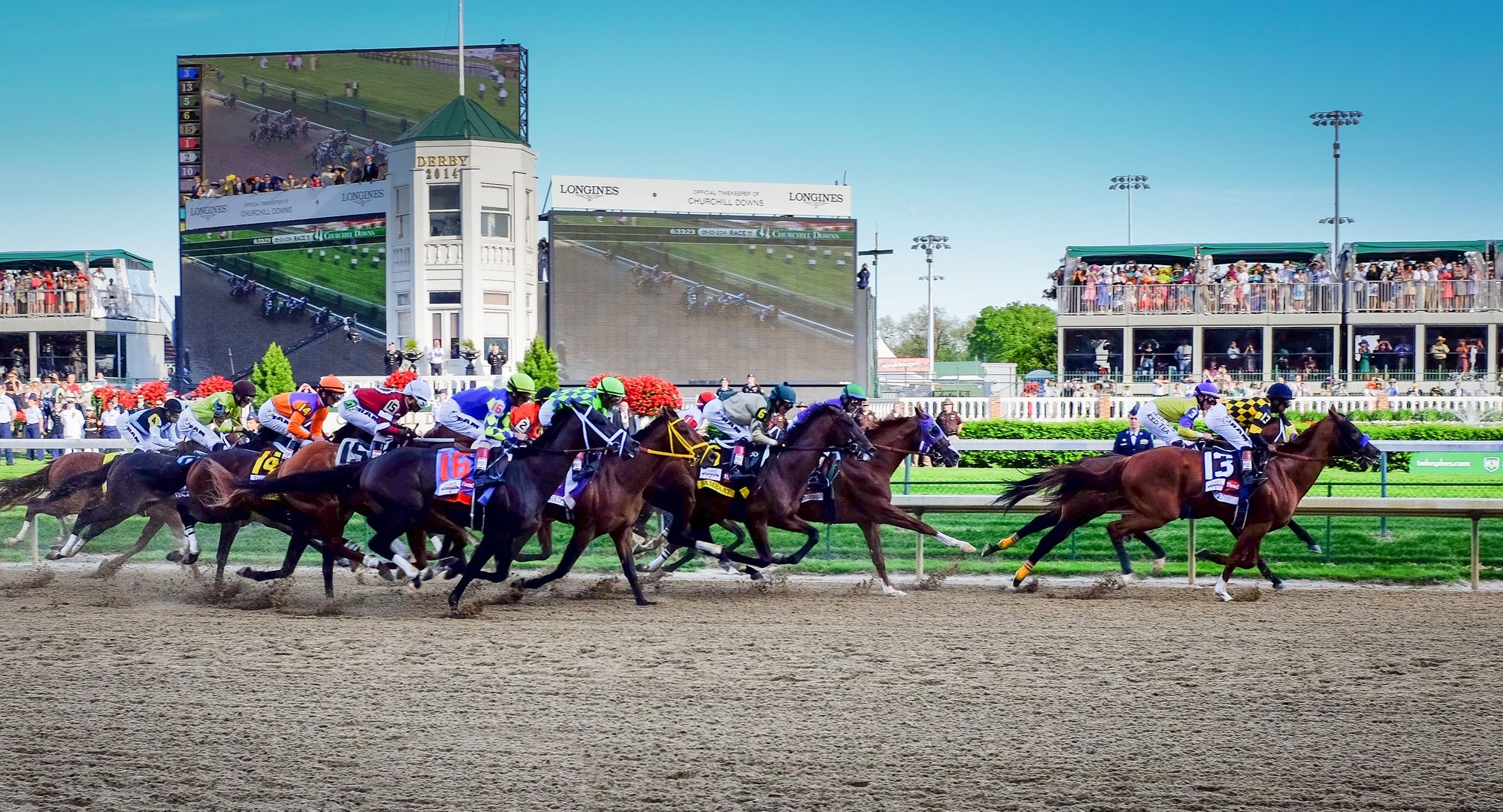 Finish Of The One Mile Race, Derby Day 1901, Louisville, Kentucky