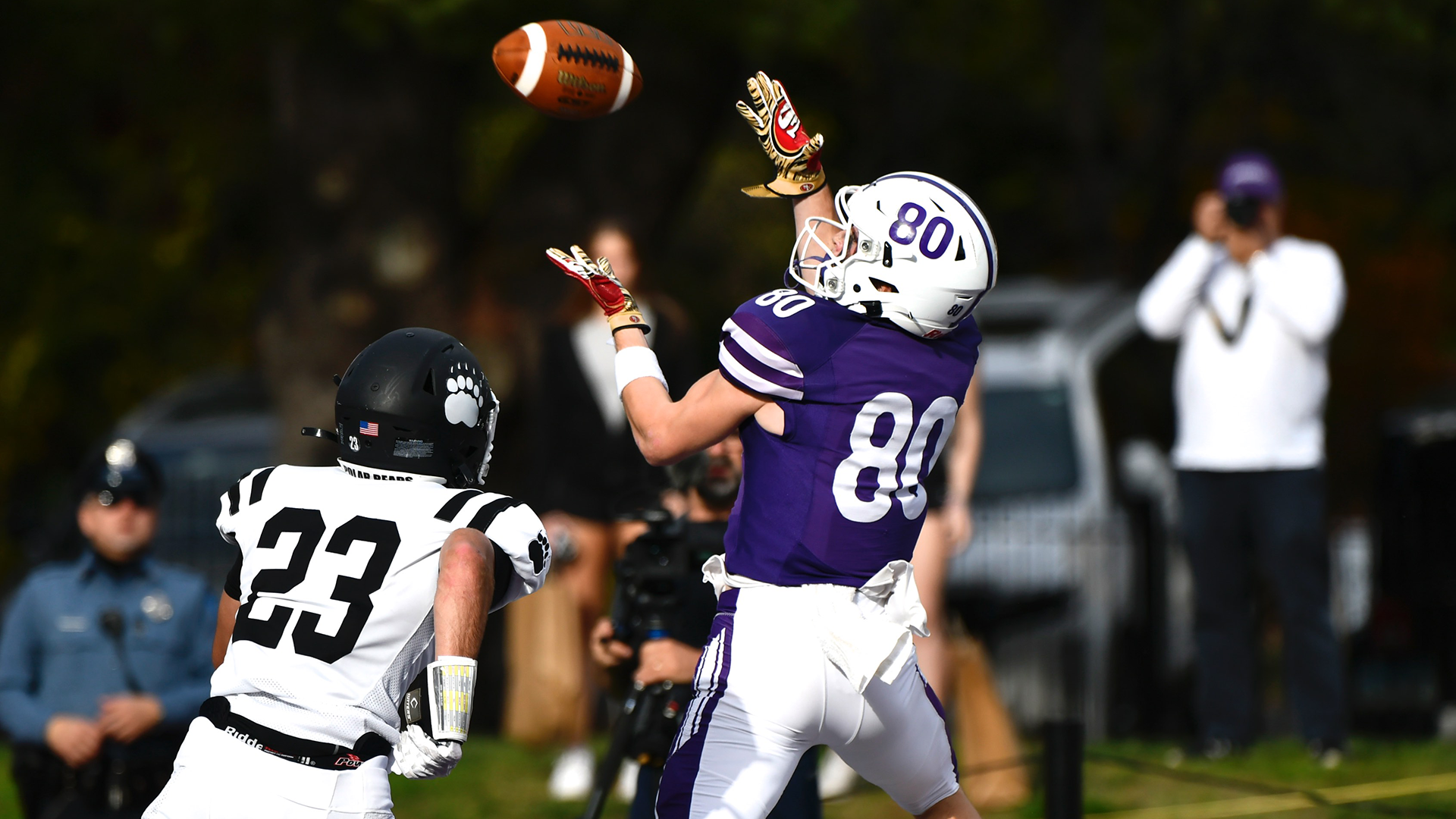 Football Honors Seniors With Second Win of Year