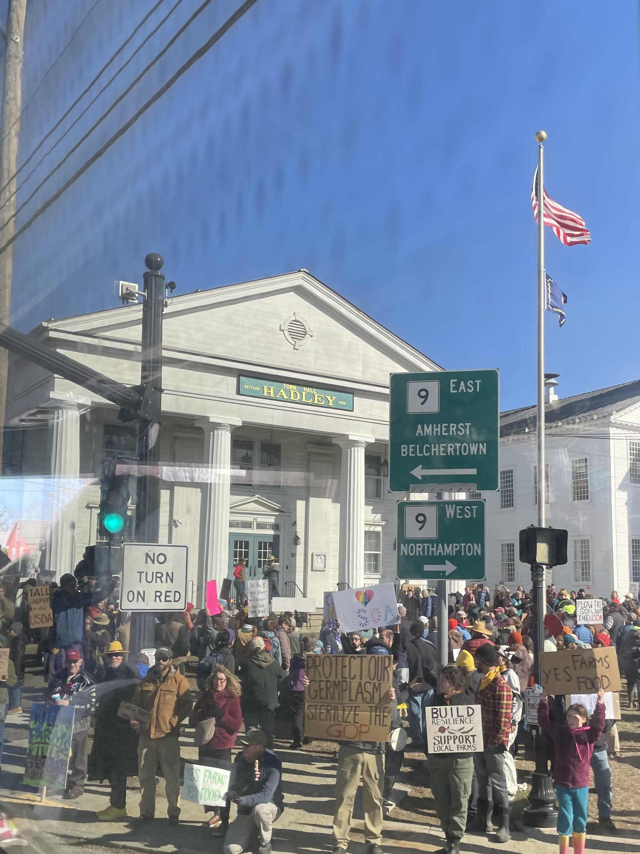 Hadley Farmers Protest Trump’s Federal Funding Cuts