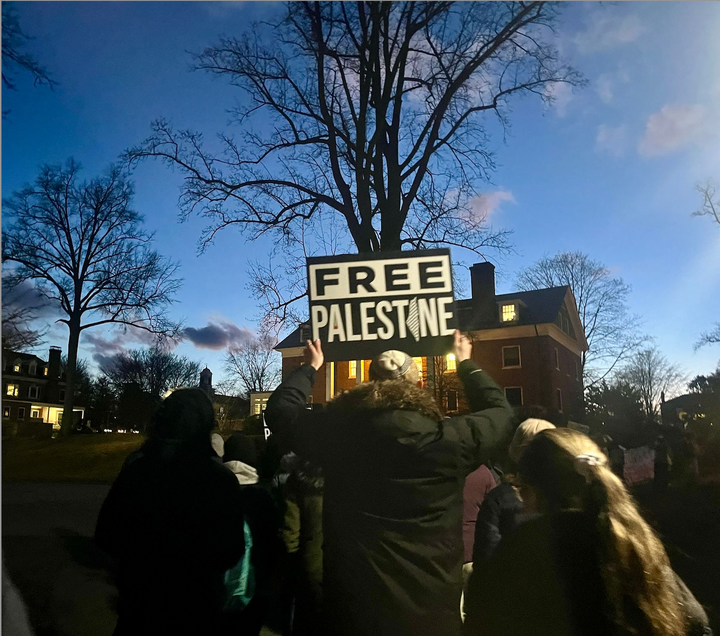 Amherst for Palestine Demands Divestment Outside Trustee Dinner